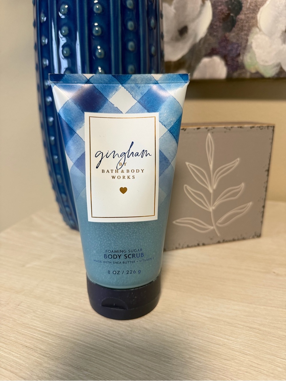 Bath & Body Works Blue Gingham Foaming Sugar Body Scrub
